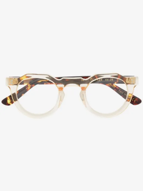 Lesca Pica round-frame glasses
