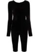 Image 1 of Alchemy fitted velvet jumpsuit