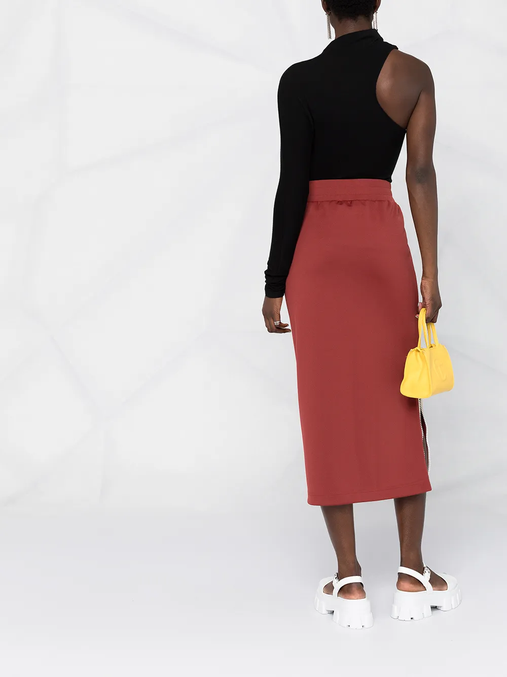 Palm Angels Rok met logoprint Rood