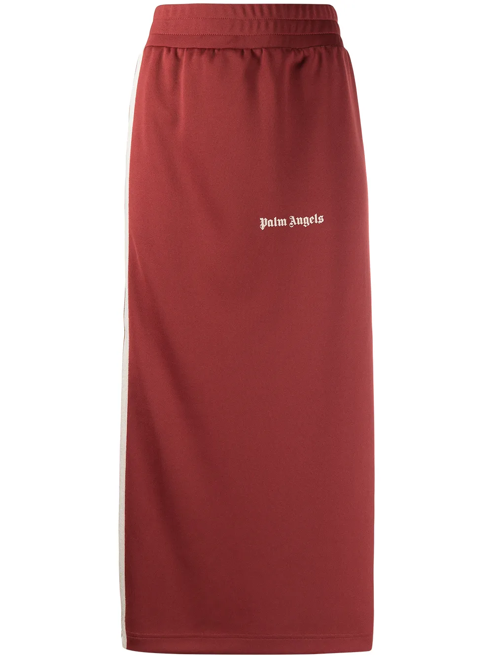 Palm Angels side-stripe logo-pint skirt · XS