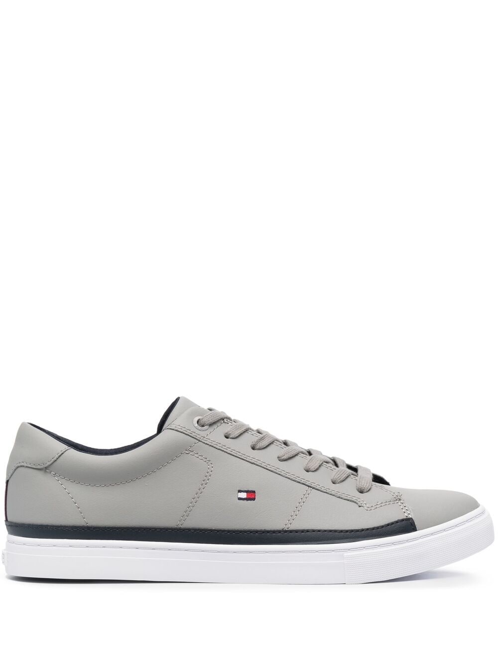 Tommy Hilfiger Side-logo Detail Sneakers In Grey
