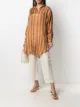 Image 2 of Mes Demoiselles vertical-stripe long silk shirt