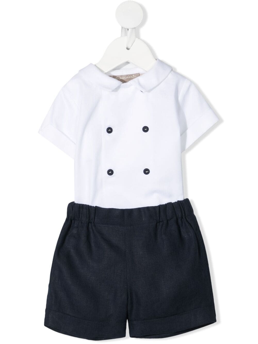 La Stupenderia Lorenzeo Sailor Suit Set In White