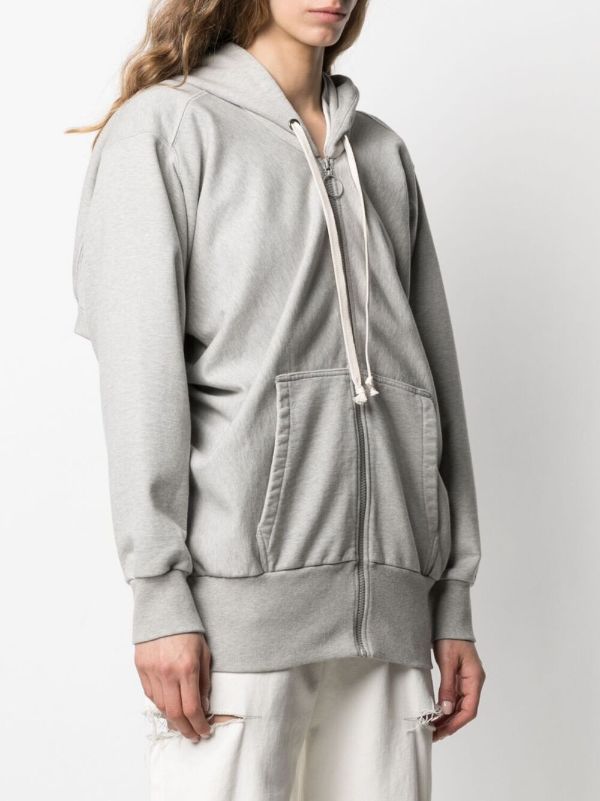 Maison Margiela Draped zip up Hoodie Farfetch