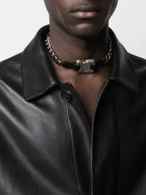 正規品 ALYX 9SM チョーカーネックレス LEATHER DETAILS 1017 Alyx x 9SM】CHAIN BUCKLE NECKLACES AAUJW0211OT01 (ALYX