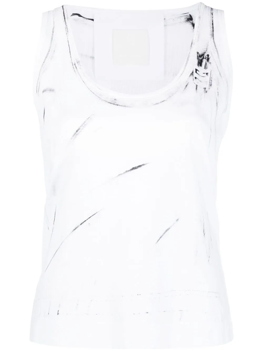 фото Givenchy топ с эффектом потертости
