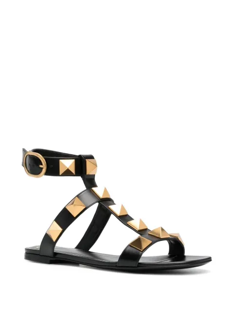 roman stud solo ankle strap sandals