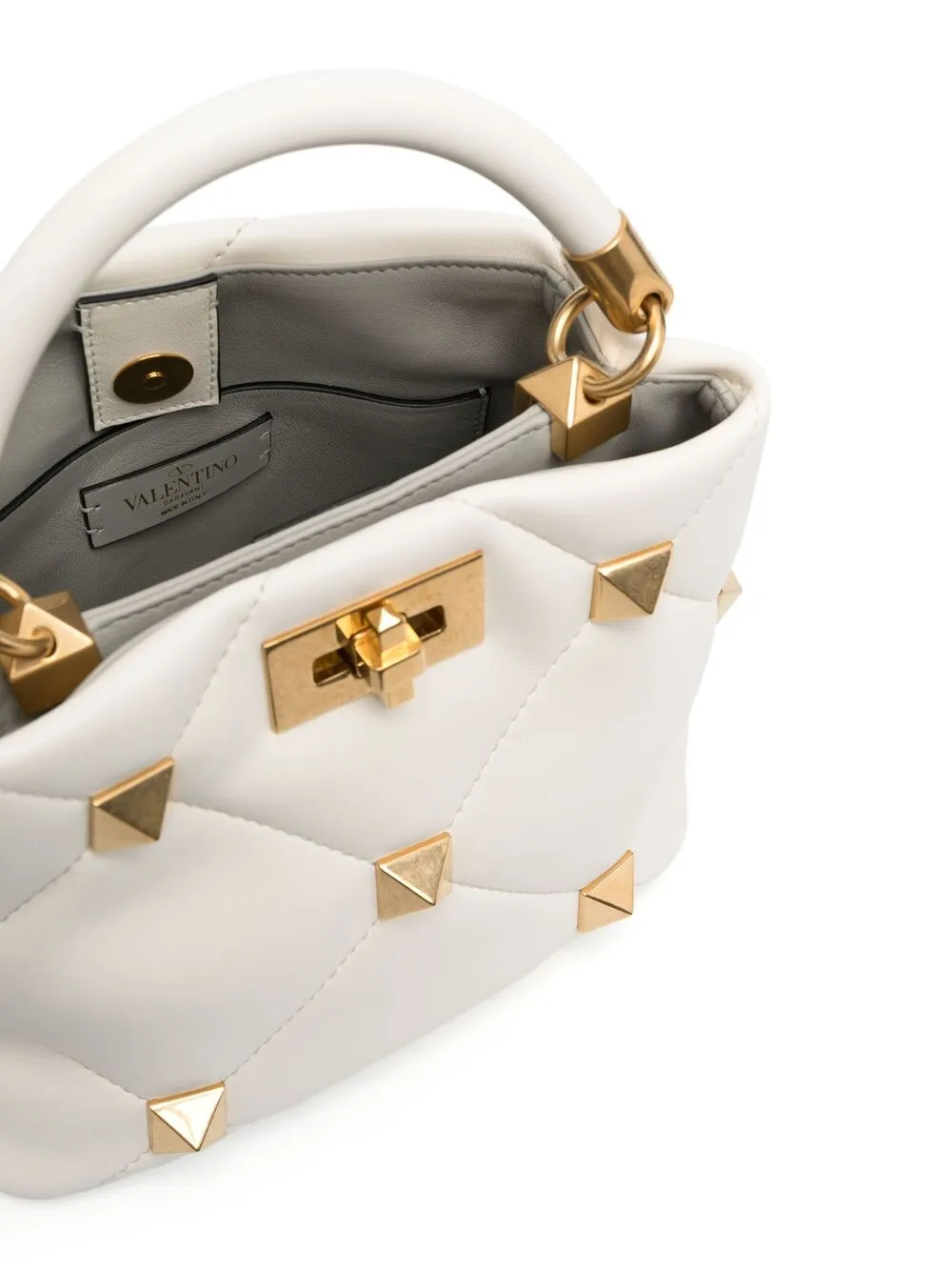 фото Valentino garavani маленькая сумка roman stud с верхней ручкой