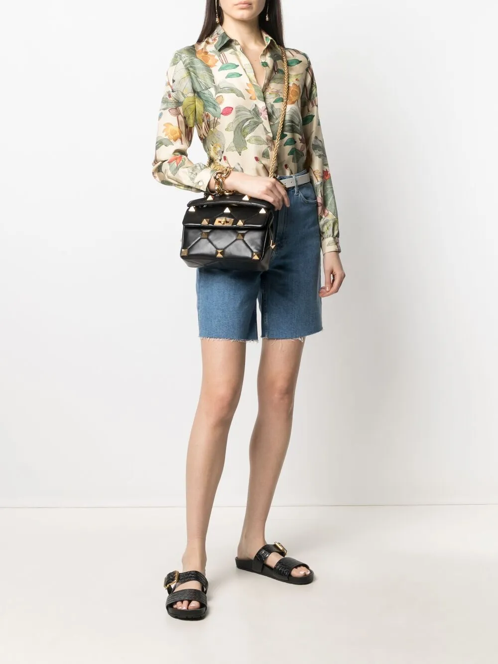 фото Valentino garavani стеганая сумка через плечо rockstud