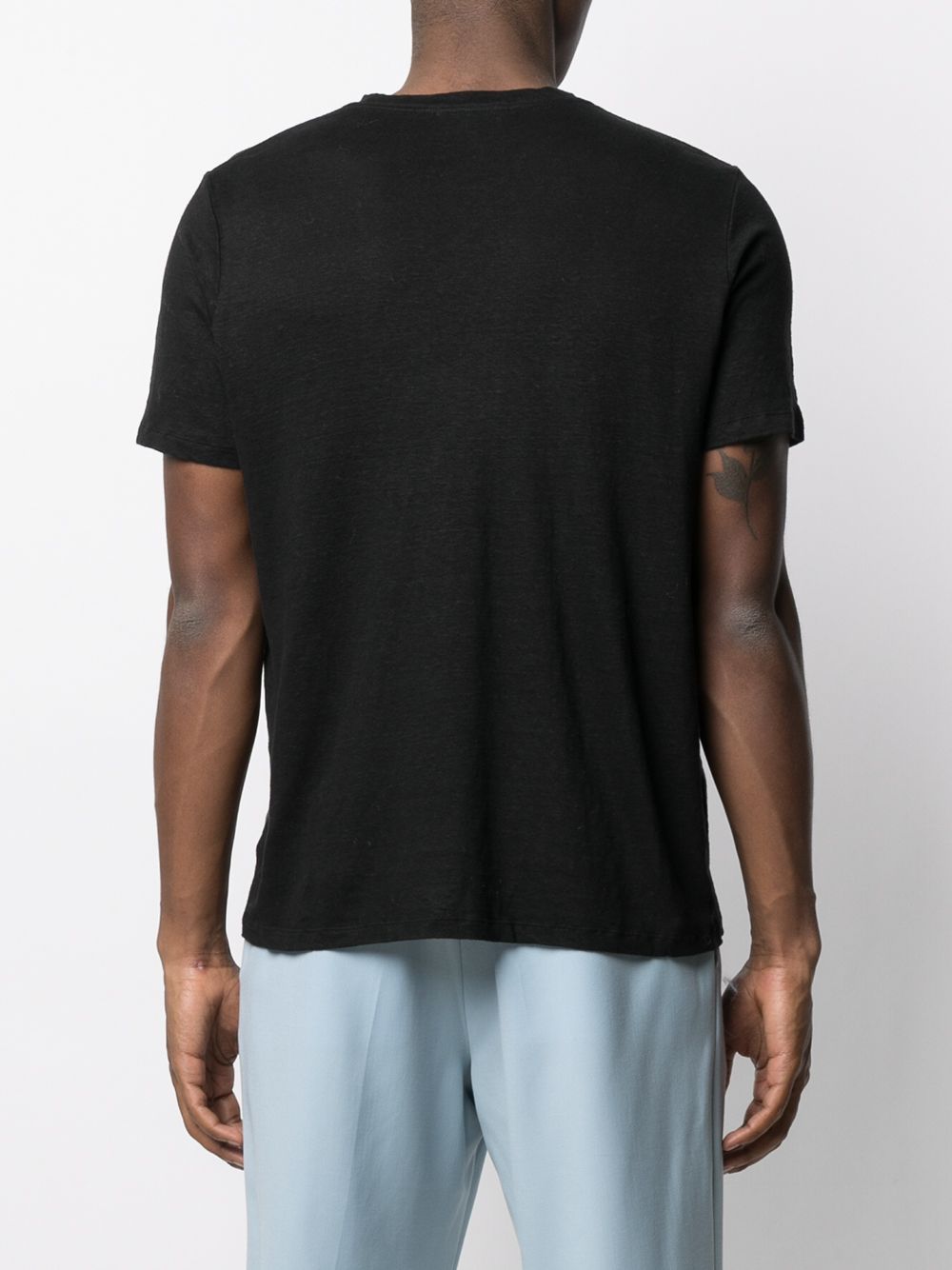 Shop Isabel Marant Loose-fit Linen T-shirt In Black