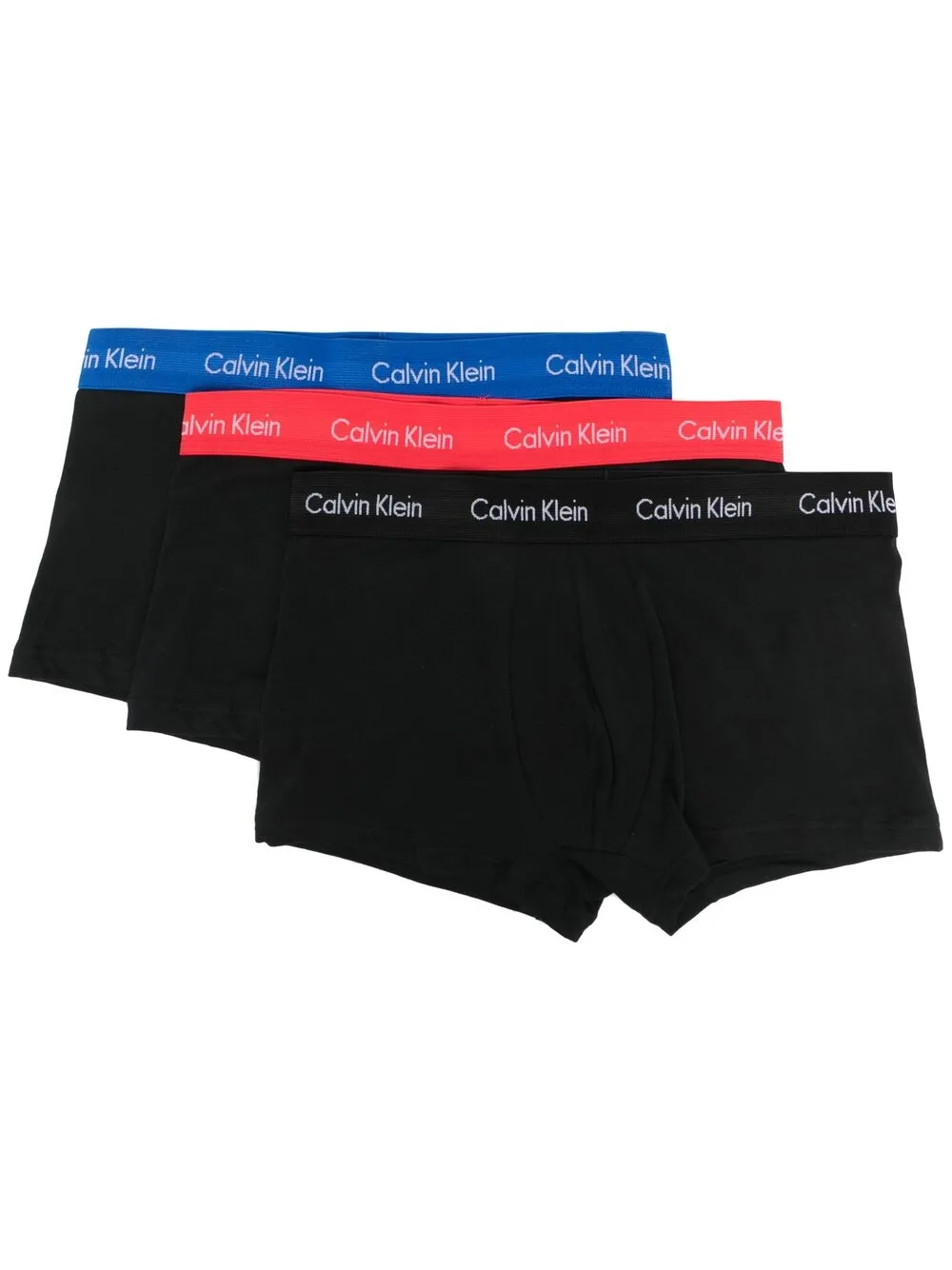 Calvin Klein Pack Of Three Logo Waistband Boxer Shorts In Black