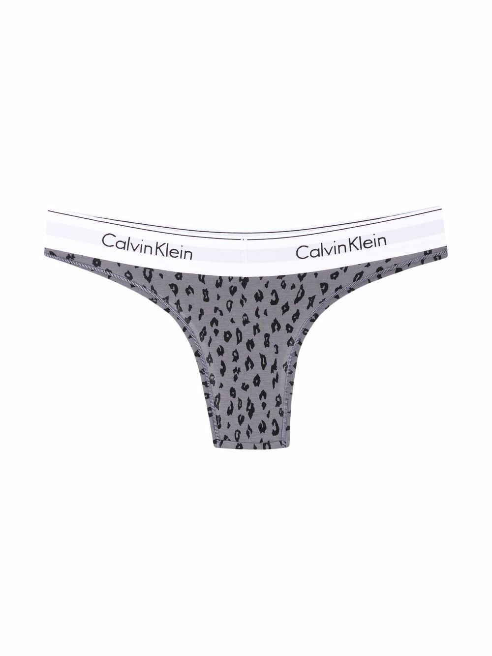 Calvin Klein Logo Leopard Print Thong - Farfetch