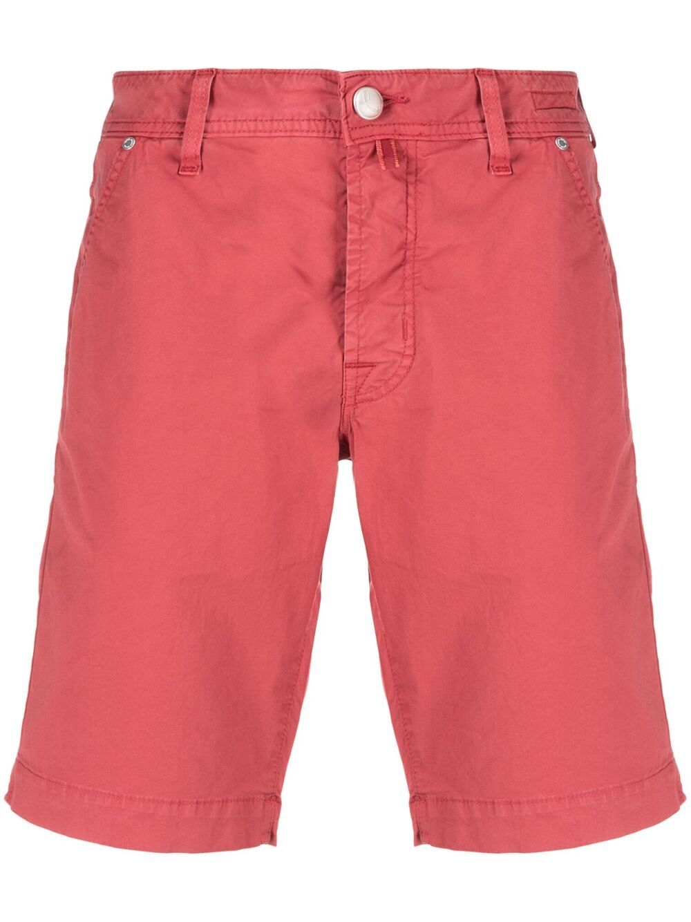 Jacob Cohen Knee-length Denim Shorts In Red
