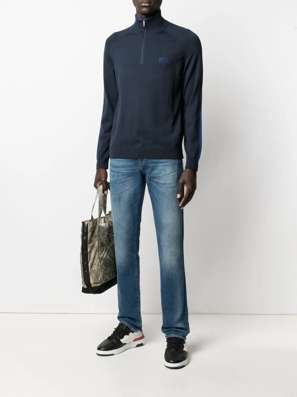 HUGO BOSS HIGH-RISE SLIM FIT JEANS