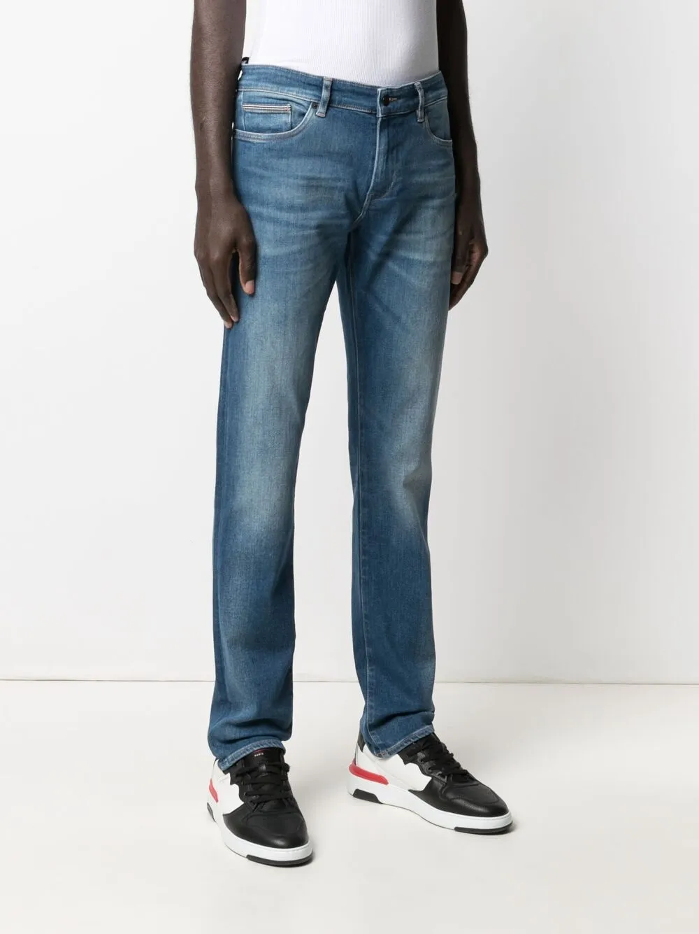 HUGO BOSS HIGH-RISE SLIM FIT JEANS