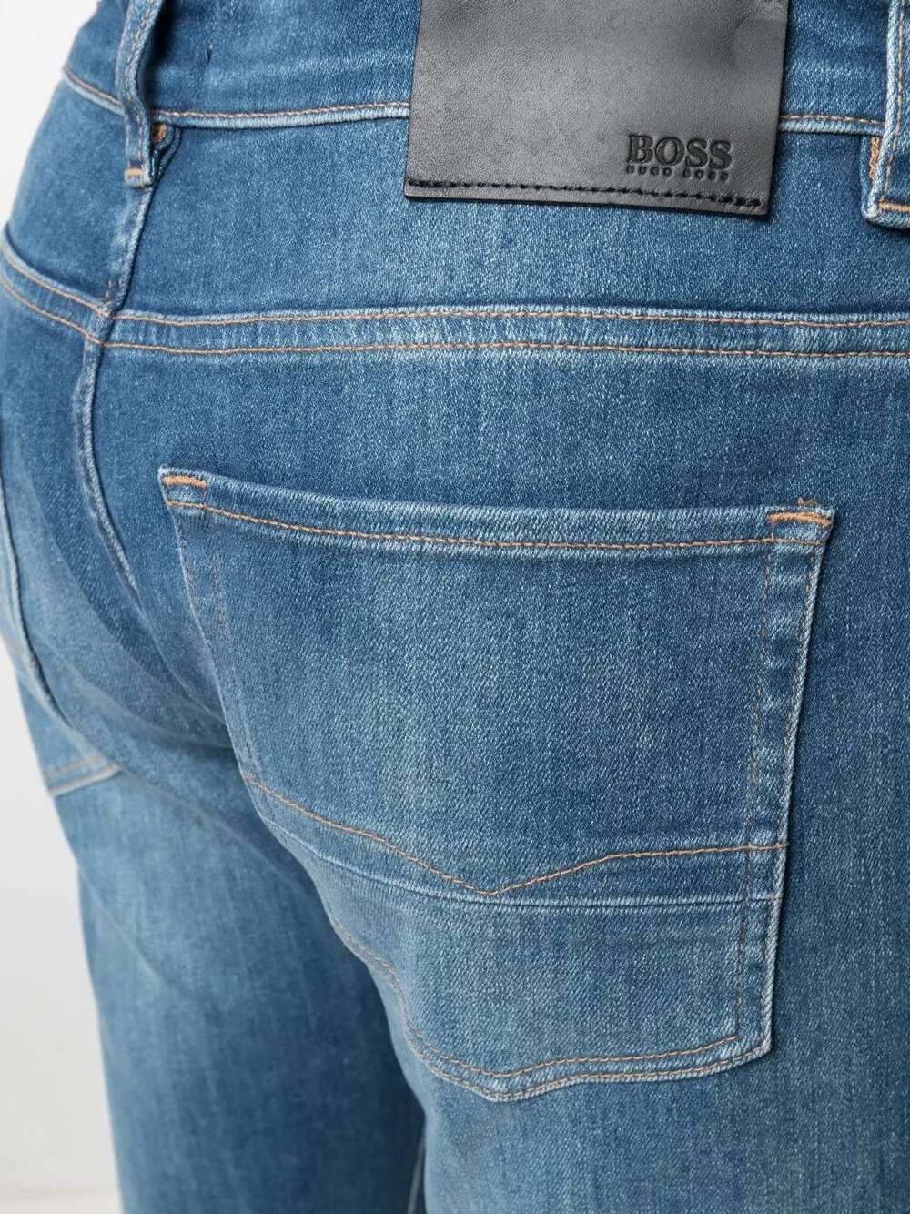 HUGO BOSS HIGH-RISE SLIM FIT JEANS