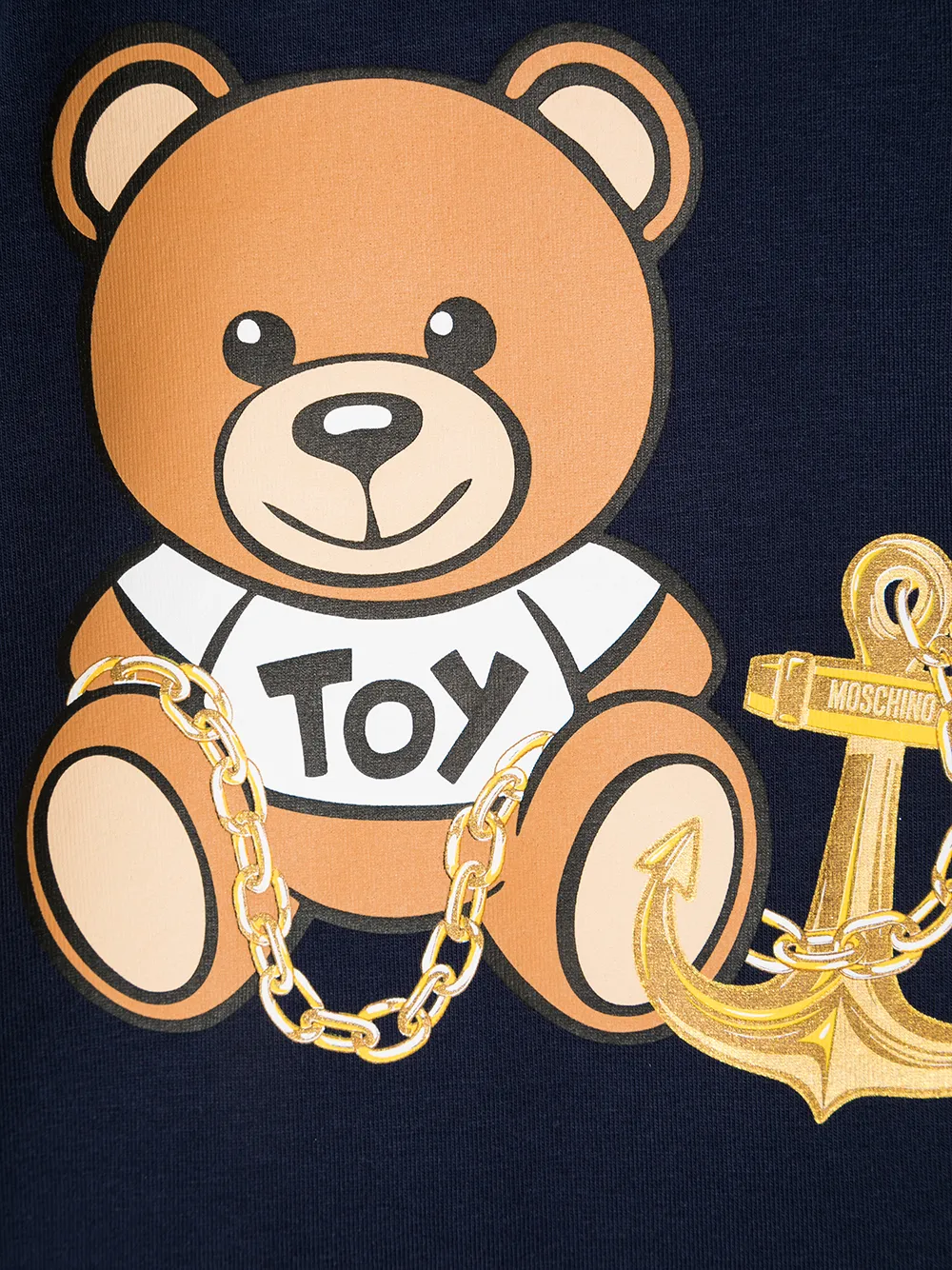 фото Moschino kids короткий комбинезон с принтом