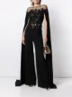 Image 2 of Zuhair Murad embellished cape-sleeve jumpsuit