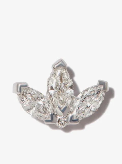 MARIA TASH ダイヤモンド ピアス 18Kホワイトゴールド