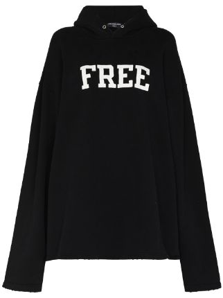 Balenciaga バレンシアガ Free ロゴ オーバーサイズ パーカー - FARFETCH