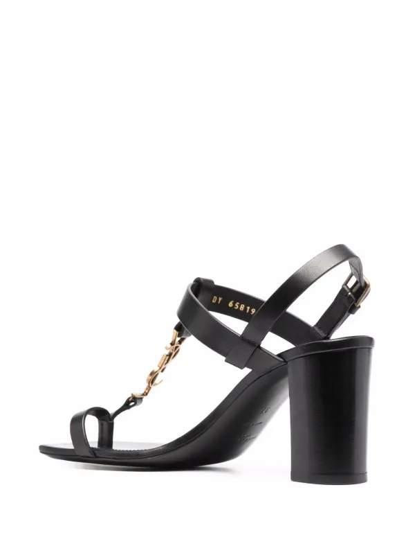 ysl block heel sandals