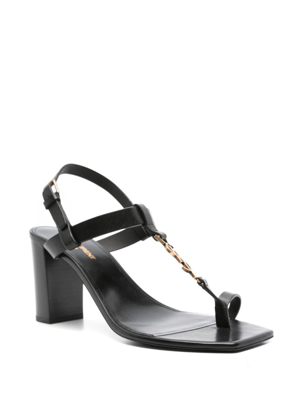 Saint Laurent 75mm Cassandra sandals - Black