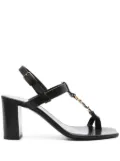 Saint Laurent 75mm Cassandra sandals - Black