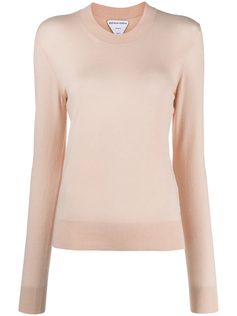 Bottega Veneta Women's Lightweight Long Sleeved Sweater In Neutrals