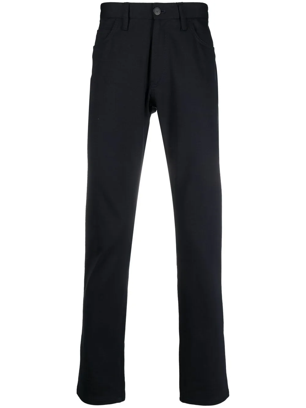 

Emporio Armani high-rise straight leg trousers - Blue