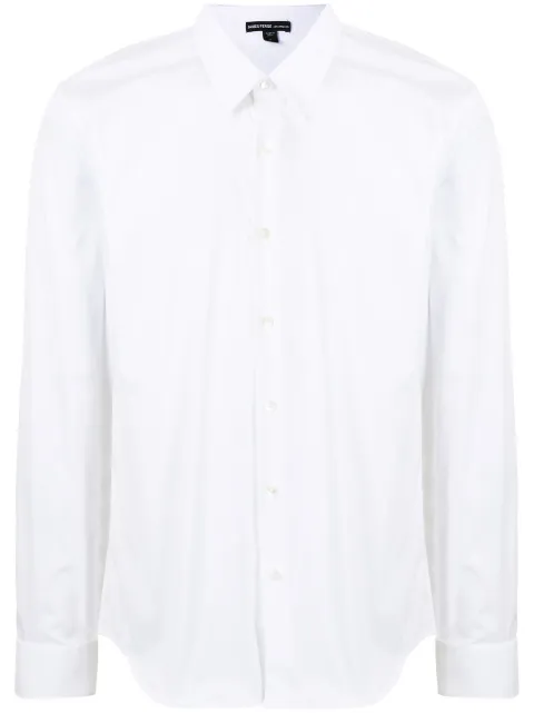 James Perse matte stretch-poplin shirt