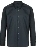 James Perse matte stretch-poplin shirt - Blue
