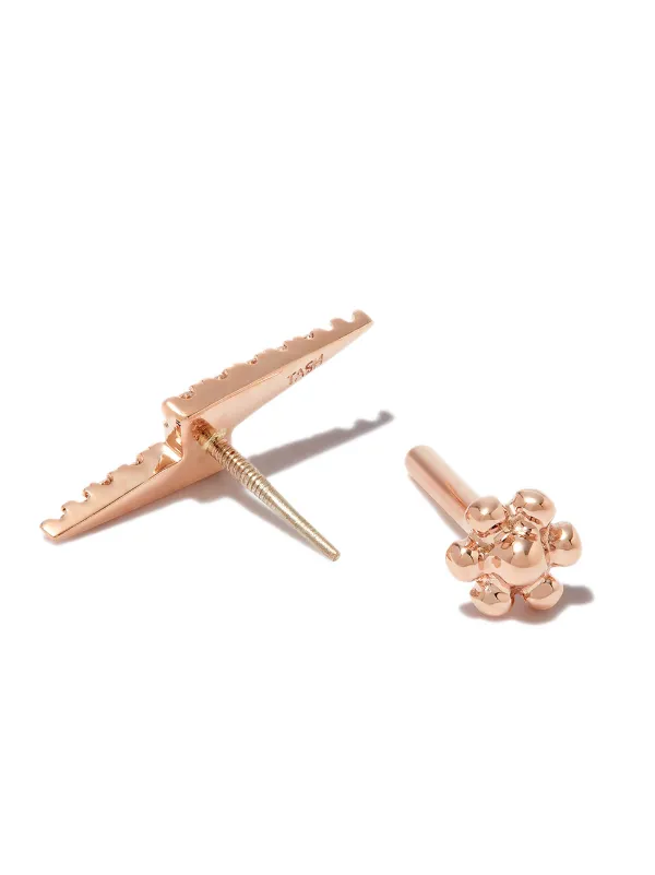 国内発| MARIA TASH Lightning Bolt 18K ダイヤモンド ピアス MARIA TASH 18Kゴールド ダイヤモンド ピアス | NET-A-PORTER