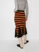 Wales Bonner falda midi Brixton a rayas