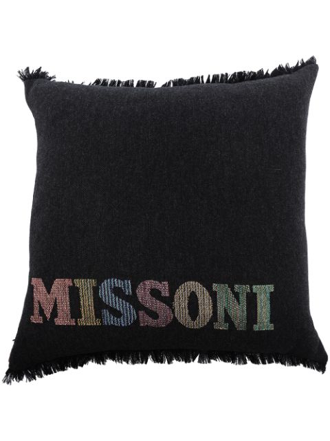 Missoni Home وسادة 'أنغوس' بطبعة شعار الماركة 50x50