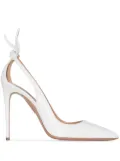 Aquazzura Bow Tie 105mm pumps - White