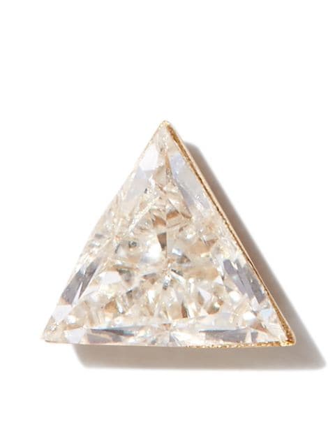 MARIA TASH 18kt gold Triangle Diamond Stud earring