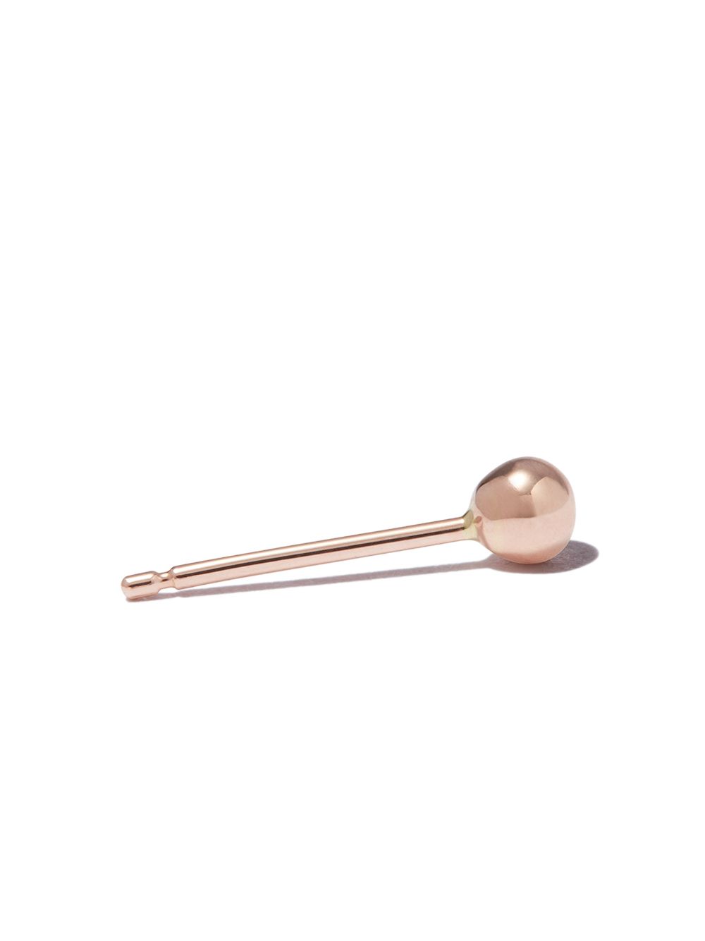 Shop Maria Tash 18kt Rose Gold Ball Single Stud Earring