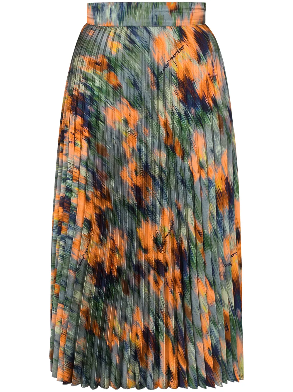 Bild 1 von Off-White Plissierter Midirock mit floralem Print