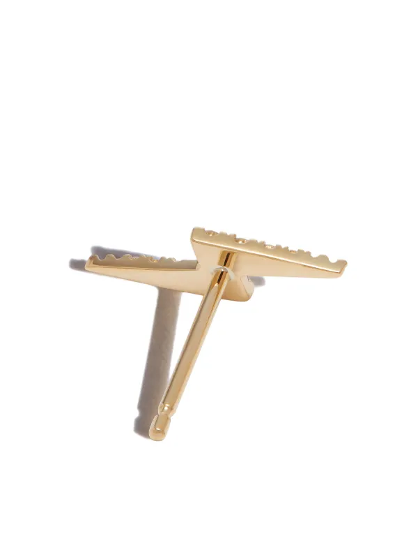 国内発| MARIA TASH Lightning Bolt 18K ダイヤモンド ピアス Maria Tash Lightning Bolt ピアス 18Kイエローゴールド 通販