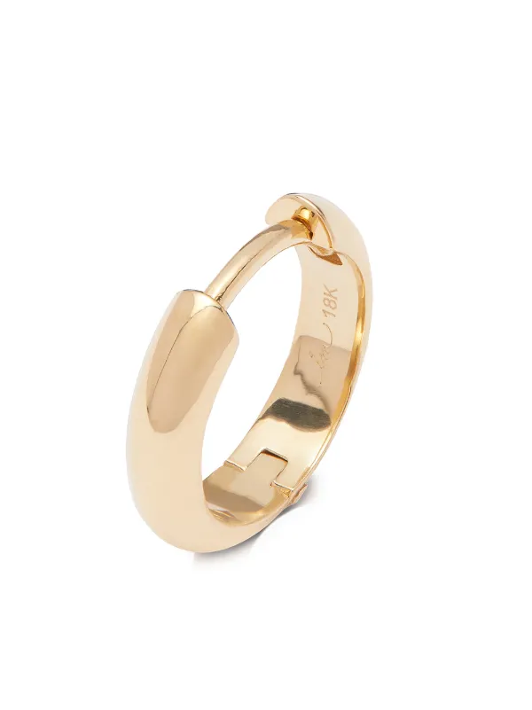 Lizzie Mandler Fine Jewelry Fluted フープピアス 18Kイエロー