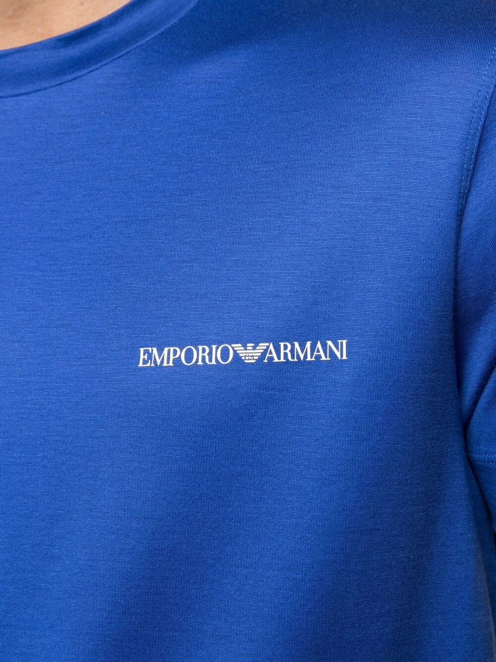 фото Emporio armani футболка с круглым вырезом и логотипом