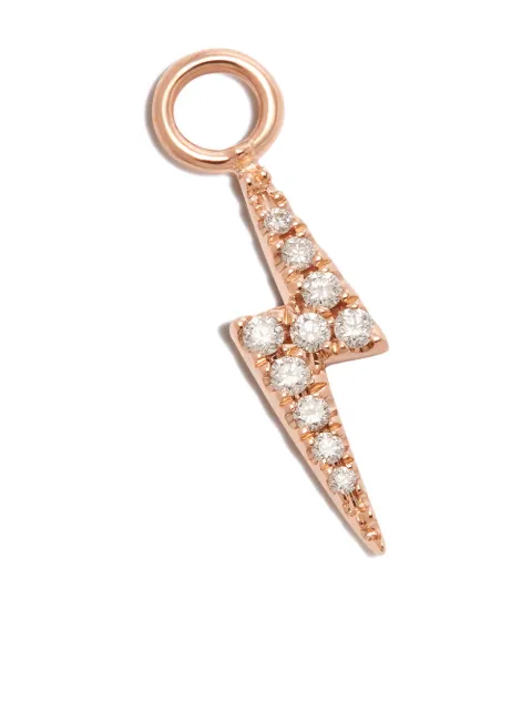 MARIA TASH 18kt rose gold bolt diamond charm