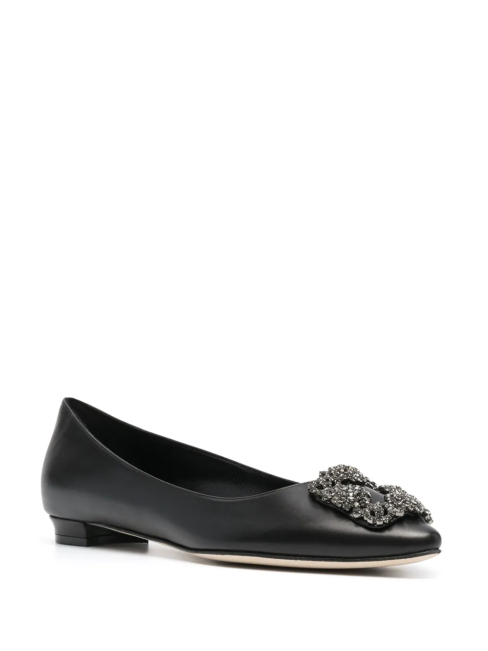 Image 2 of Manolo Blahnik Hangisiflat pointed ballerinas