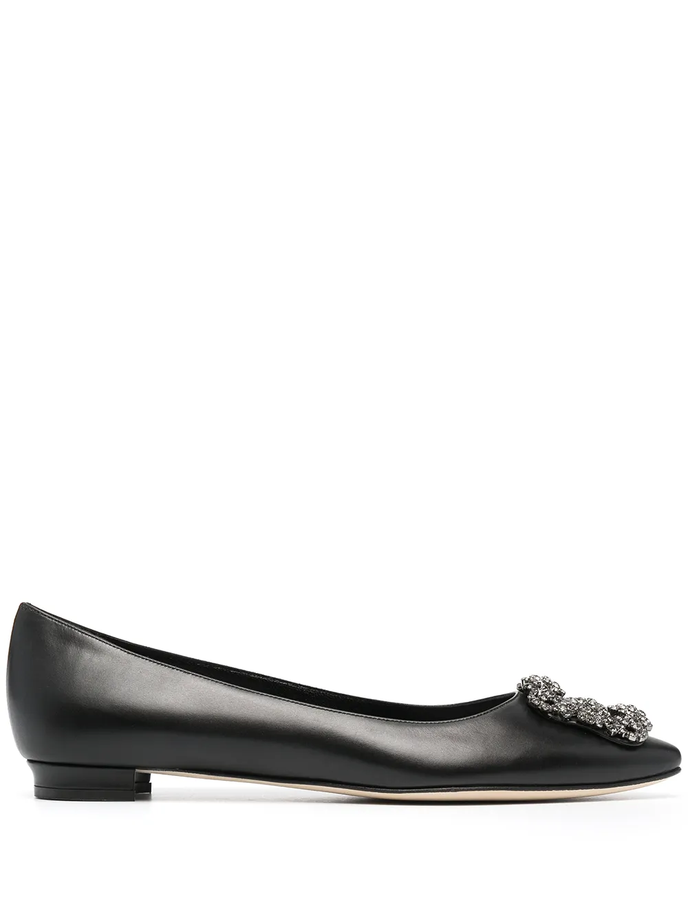 Image 1 of Manolo Blahnik Hangisiflat pointed ballerinas