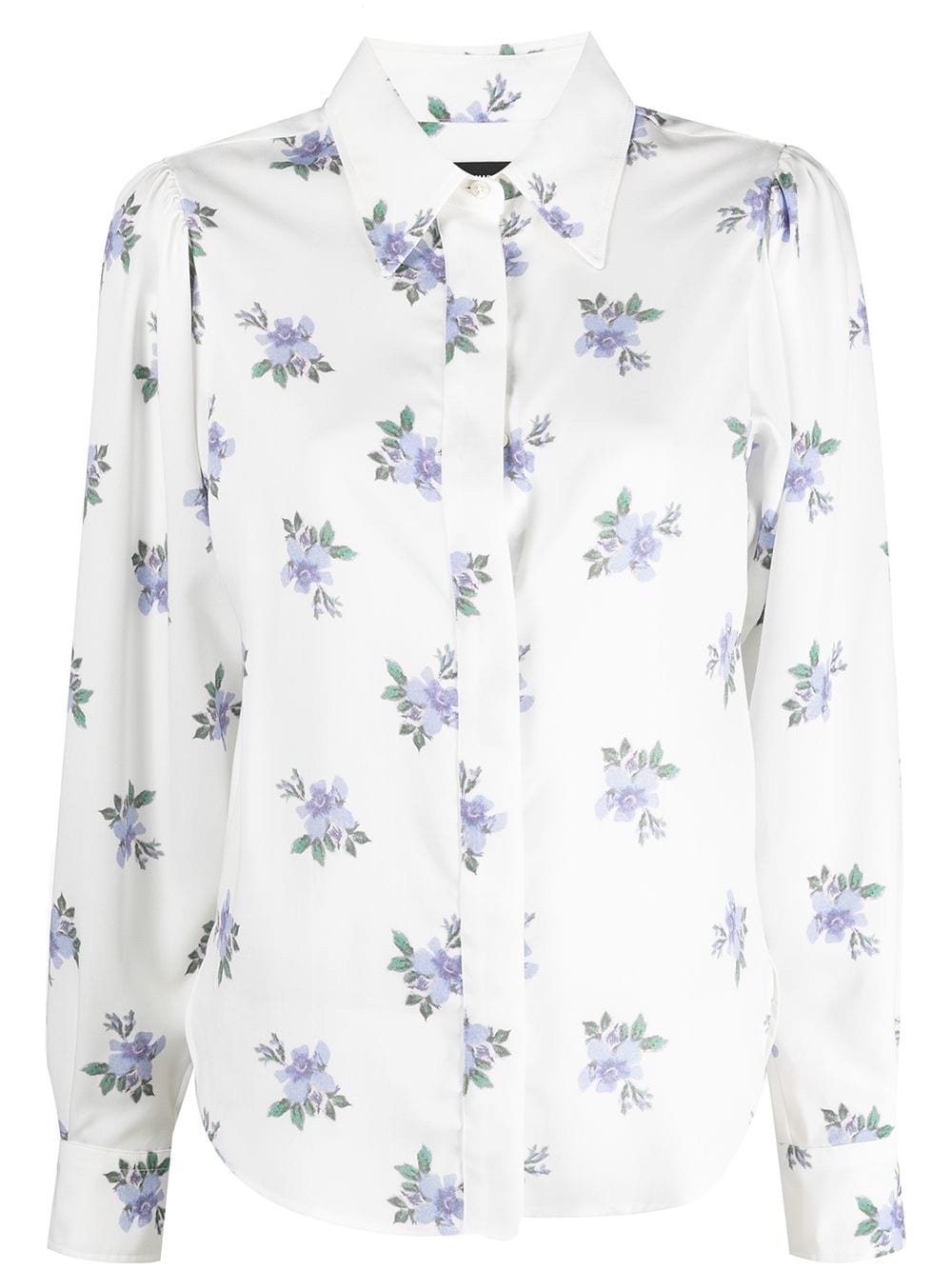 Shop Isabel Marant Bedrissa Floral-print Shirt In White