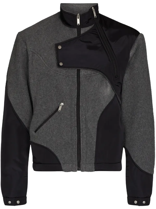HELIOT EMIL Panelled zip-up Jacket 