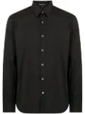 James Perse matte stretch-poplin shirt - Black