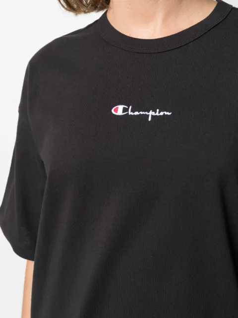 champion small script t shirt