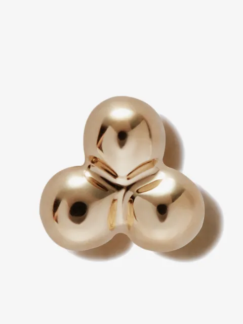 MARIA TASH 14kt yellow gold Three Ball stud earring