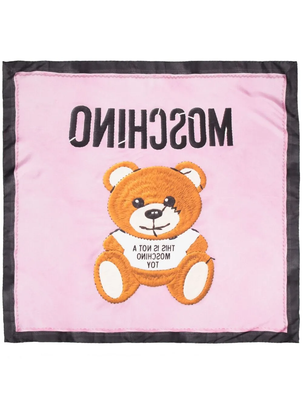 фото Moschino платок с принтом teddy bear